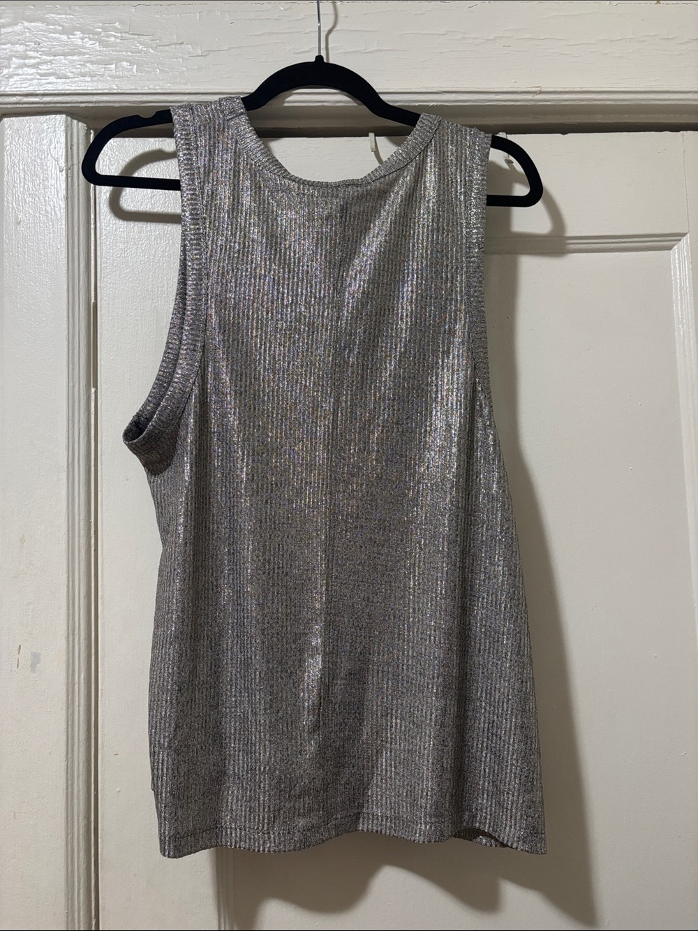 Pilcrow Metallic Silver Ribbed Tank - Picture 5 of 5